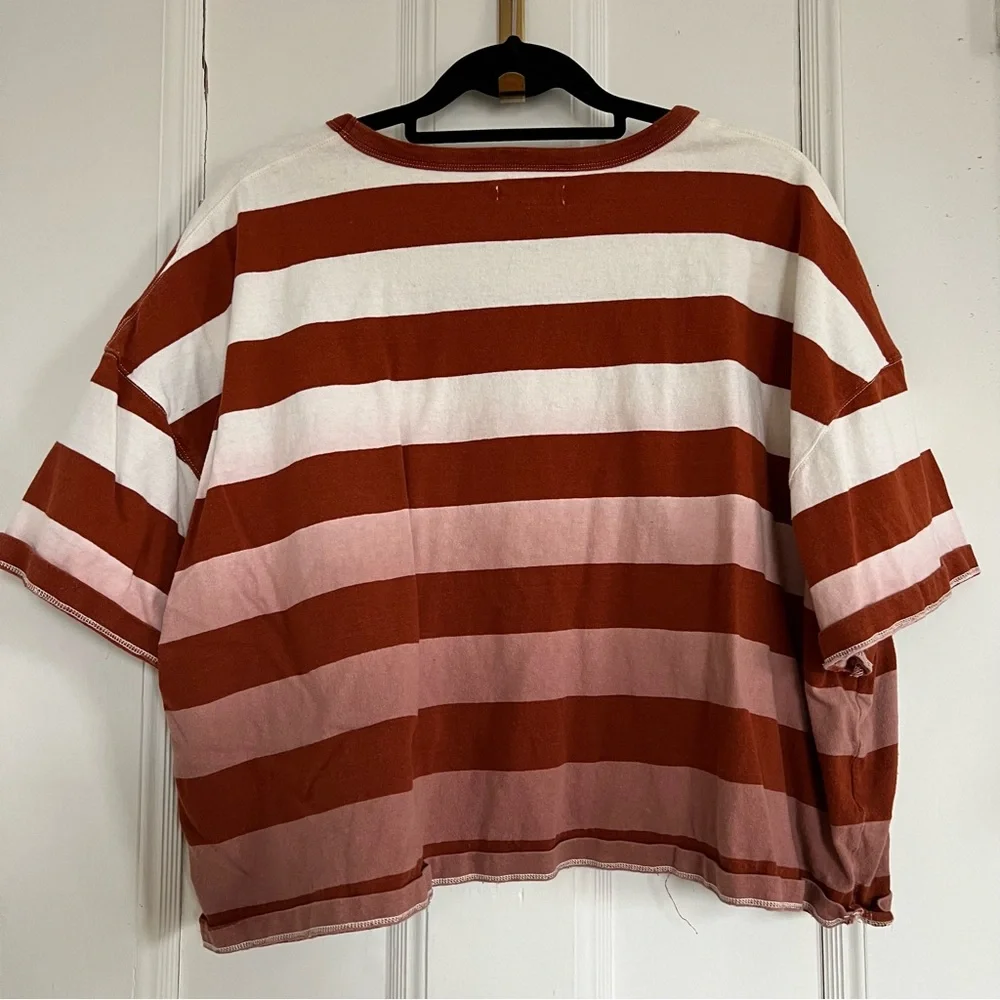 Madewell Cropped Stripped Shirt - Picture 2 of 4